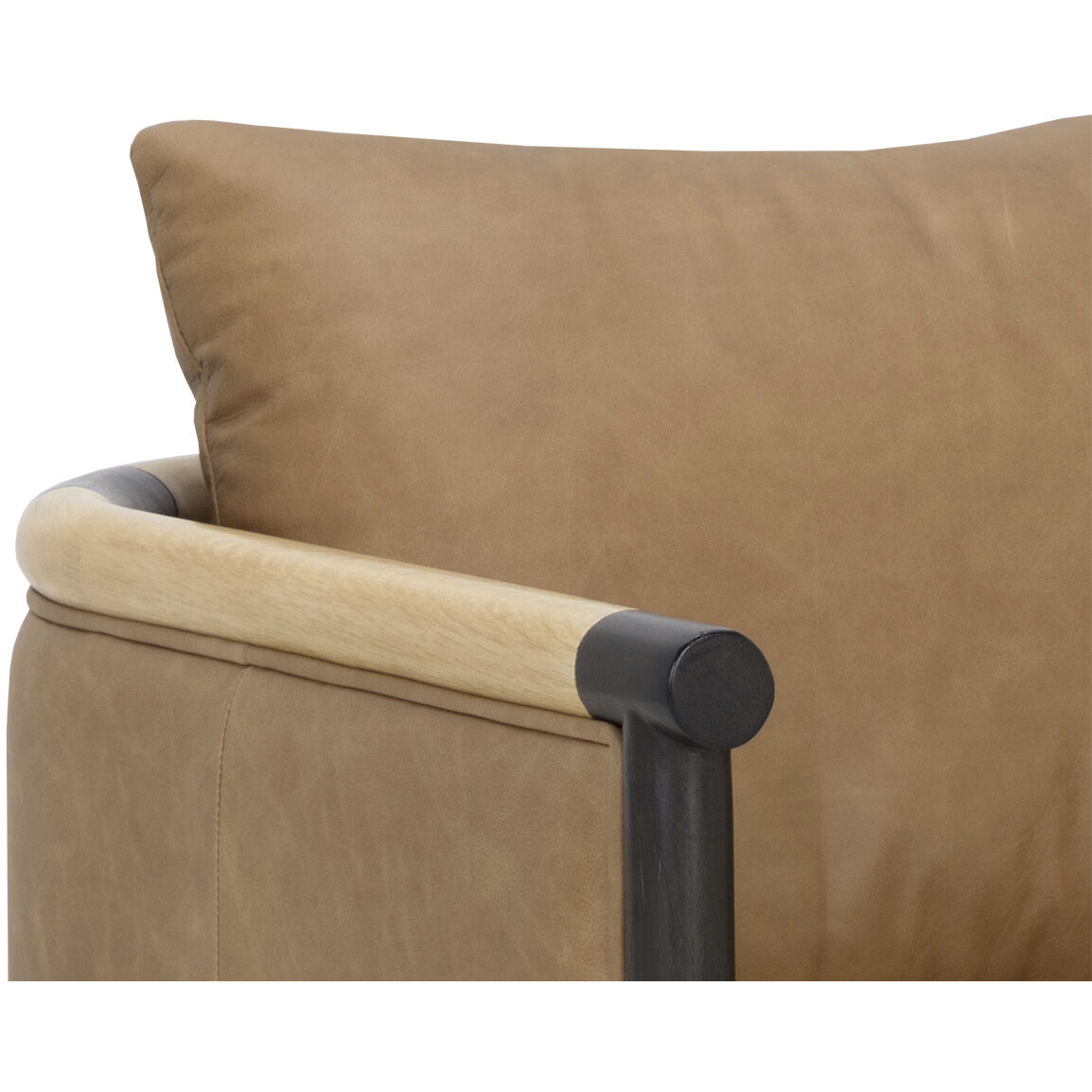 Wilder Ludlow Sesame Leather Lounge Chair